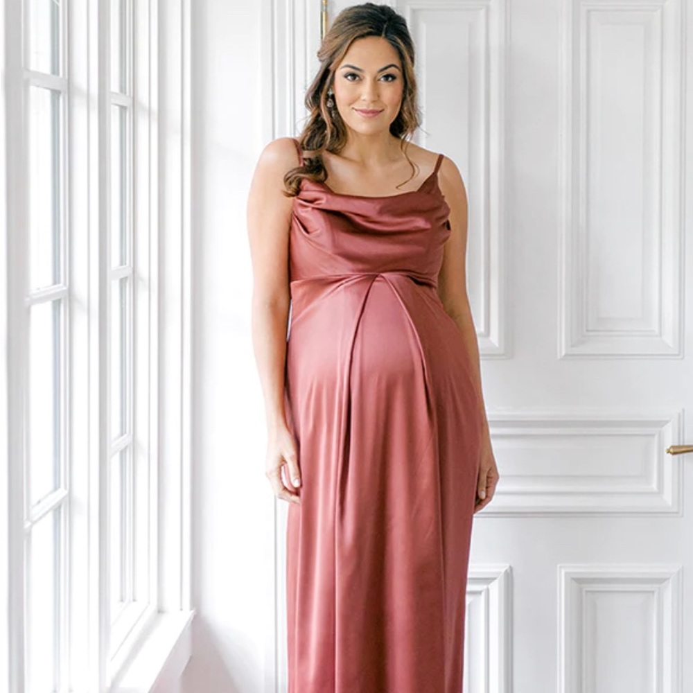Revelry Maternity Skye Satin Rose Quartz